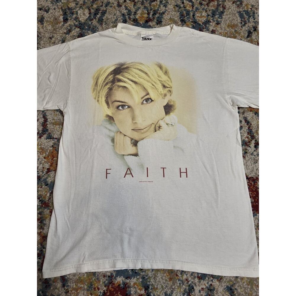 Vintage 1998 Faith Hill Country Music Tour Merch Graphic T-Shirt Size Medium - Picture 2 of 6